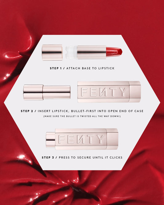 Fenty Icon The Case Semi-Matte Refillable Lipstick — Red Edition